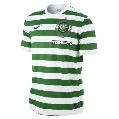 Foto 2012/13 Celtic FC Replica Short-Sleeve Camiseta de fútbol - Hombre - Verde/Blanco - L