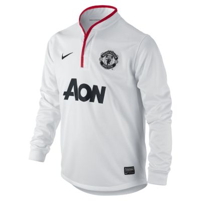 Foto 2012/13 Manchester United Replica Camiseta de fútbol de manga larga - Chicos (8 a 15 años) - Blanco - S