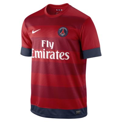 Foto 2012/13 Paris Saint-Germain Replica Camiseta de fútbol de manga corta - Hombre - Rojo - L