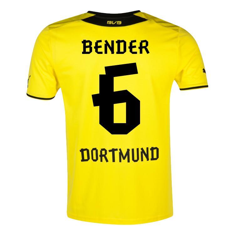 Foto 2013-14 Borussia Dortmund Puma Home Shirt (Bender 6) - Kids