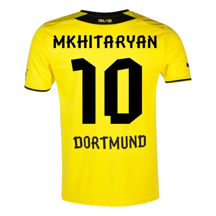 Foto 2013-14 Borussia Dortmund Puma Home Shirt (Mkhitaryan 10) - Kids
