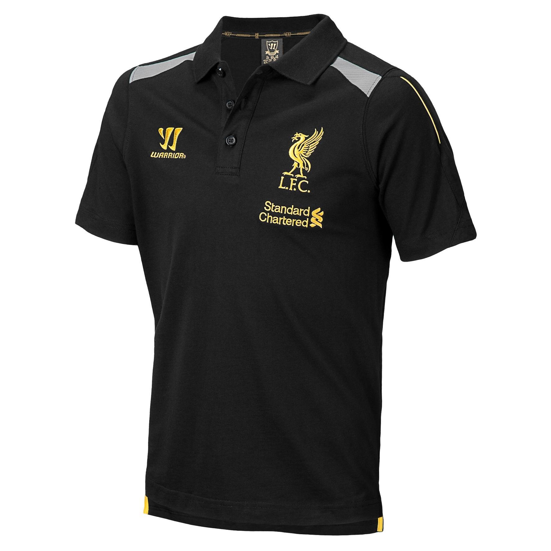 Foto 2013-14 Liverpool Warrior Polo Shirt (Black) - Kids