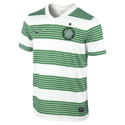 Foto 2013/14 Celtic FC Stadium Camiseta de fútbol - Chicos (8 a 15 años) - Verde/Blanco - L