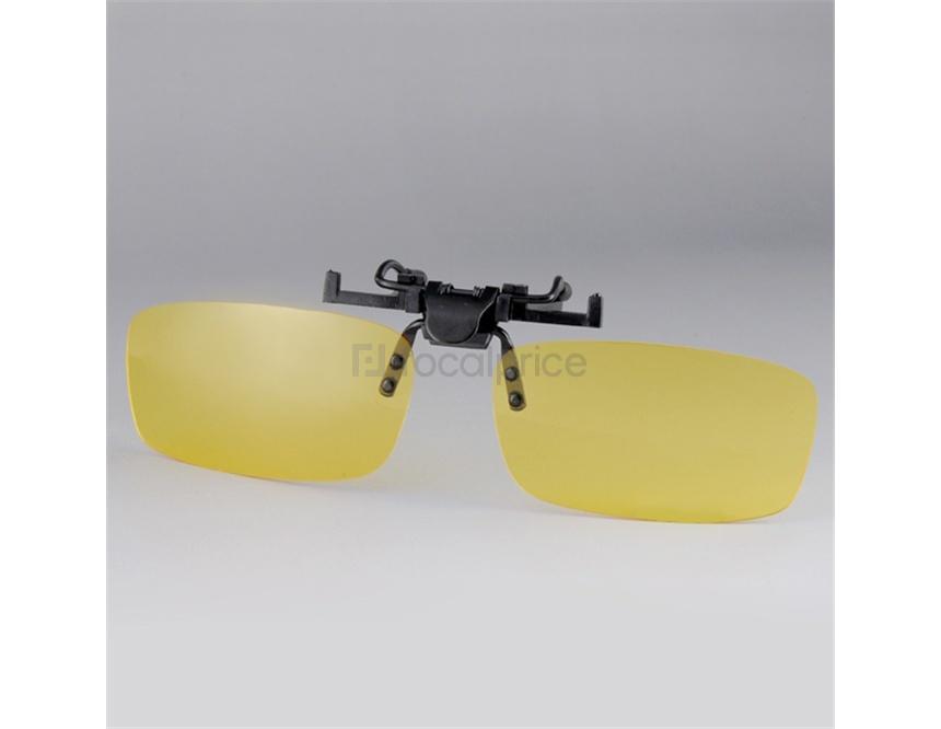 Foto 204 Lente plástica del clip sin marco de las gafas de lectura (transparente amarillo)