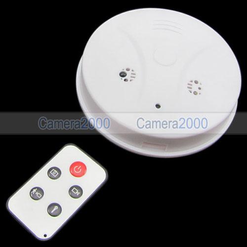 Foto 2.0MP CMOS de la cámara espía DVR Detector de humo con control remoto