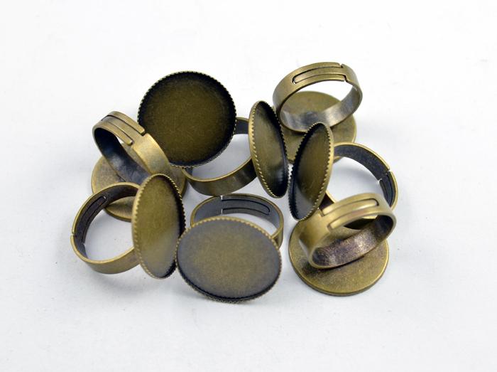 Foto 20pcs antigua Base Anillo de bronce de 20 mm (0.75 EUR por Unidad)