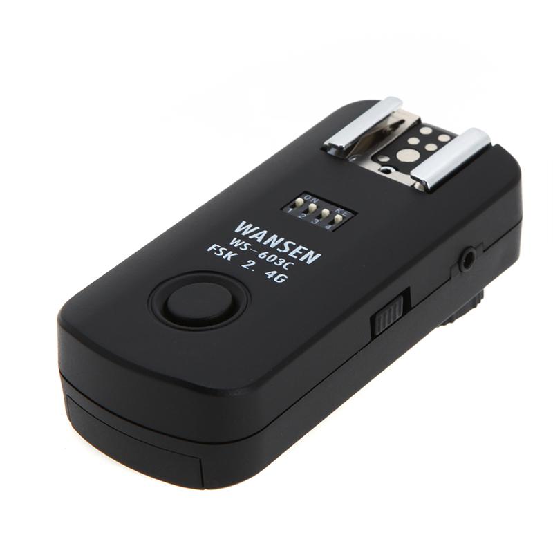 Foto 2.4Ghz 16 Channels Wireless Flash Trigger Synchronized Shutter Release Remote Control Transceiver for Canon WS-603C