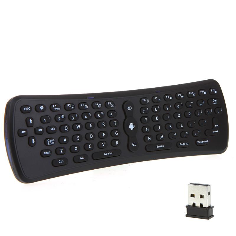 Foto 2.4GHz Fly Air Mouse Wireless Qwerty Keyboard Remote for PC Android TV Box HTPC
