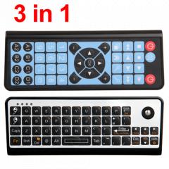 Foto 2.4ghz mini teclado inalambrico con trackball raton para proyector