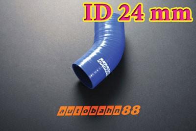 Foto 24mm 1 inch Silicone Elbow 45 Degree Hose Blue - Autobahn88 ( ASHU03-45D24B )