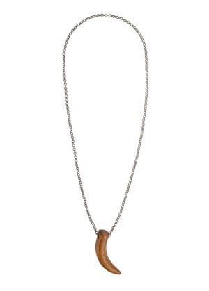 Foto 2nd Fleur Wooden Tooth Necklace Brown Onesize - Bisutería