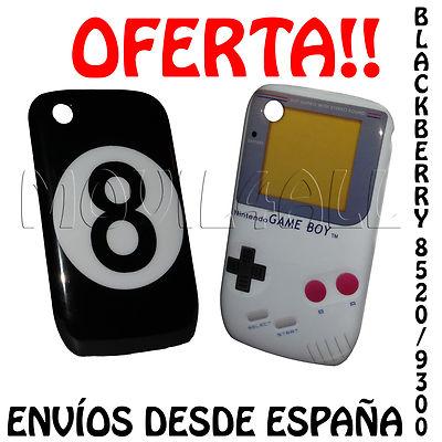Foto 2x Carcasas Gameboy + Bola 8 Blackberry 8520/8530/9300 Bb Curve Fundas Game Boy