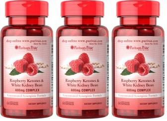 Foto 3 Cetona De Frambuesa Y Kidney Bean 600mg 180caps (60x3) Adelgazante Peso Dietas