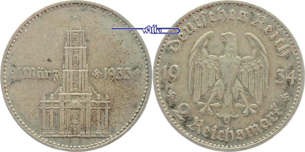 Foto 3 Reich 1933 1945 2 Rm 1934 A