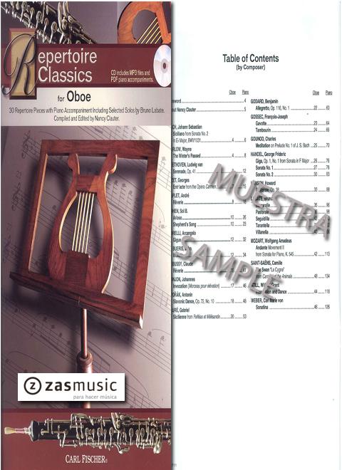 Foto 30 repertoire pieces with piano accompaniment, including sel