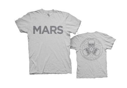Foto 30 Seconds To Mars Camiseta Silver Skull Talla M