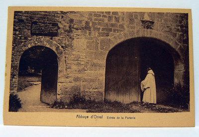 Foto 326 - Ak Postcard Abbaye D´orval Entree De La Porterie