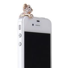 Foto 3.5 mm tapon anti polvo cristal para iphone 4s 4 ipad htc forma oso pl