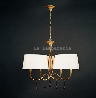 Foto 3540. Lámpara 6l (3 Brazos) Diseño Colección Paola Oro