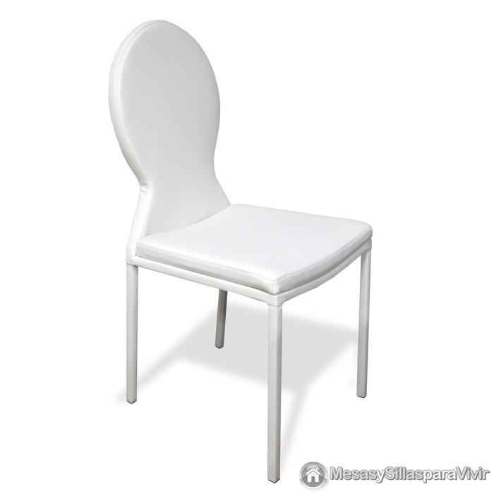 Foto 4 sillas de comedor mod. espiral blanca