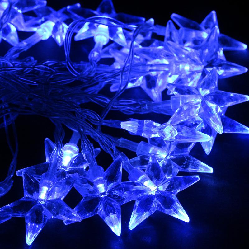 Foto 40 LEDs 4M Blue Star Christmas/Wedding/Party Decoration String Lights