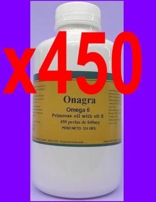 Foto 450 perlas aceite onagra + vit.e 640 mg primera presion en frio primrose oil