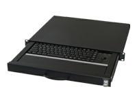 Foto 48.3cm Aixcase Tastaturschublade 1HE DE PS2&USB Trackb. schw