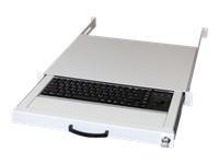 Foto 48.3cm Aixcase Tastaturschublade 1HE DE PS2&USB Trackb.beige