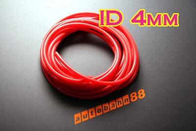Foto 4mm Silicone Vacuum Tube Hose 1m Silicon RED - Autobahn88 ( ASHU06-4R )