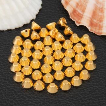 Foto 50 x remaches tachuelas abalorios abs plástico color dorado diy bolso