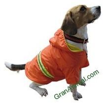 Foto 55 cm chubasquero naranja reflectante ropa para perros