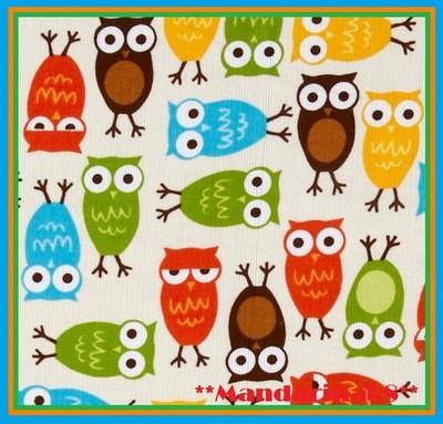 Foto 56x47 Fq Fabric. Tela Retales Patchwork. Buhos. Ann Kelle For Robert Kaufman