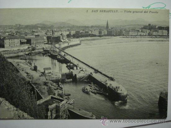 Foto 574 vista del puerto ocasion san sebastian años 1908