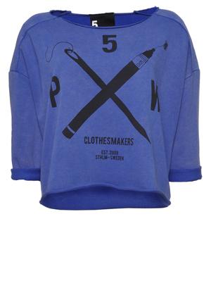 Foto 5PREVIEW 5PW Print Sweatshirt Blue M - Sudaderas