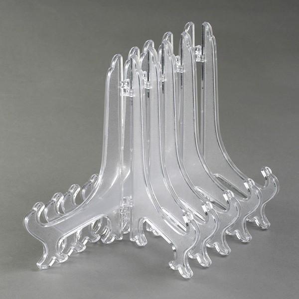 Foto 5x Soportes para Platos en Acrilico Transparente 16 x 20cm Decoracion