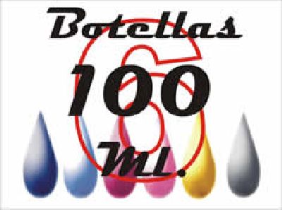 Foto 6 Botellas InkTek de 100 ml Tinta Pigmentada para Epson CMYKCcMc