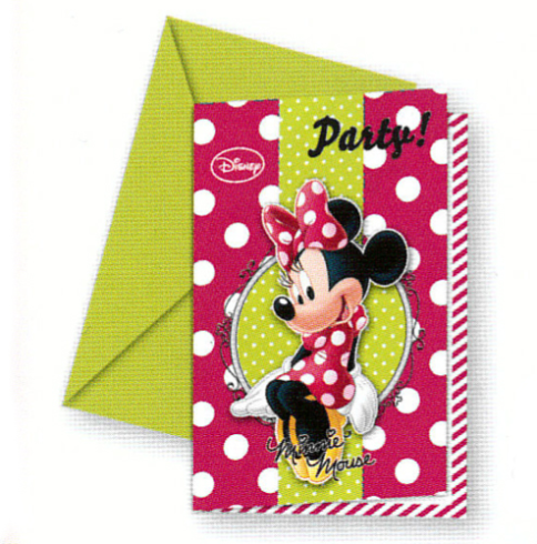 Foto 6 Invitaciones Minnie Topos