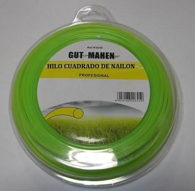 Foto 644s345317 Hilo Desbrozadora  Gut Mahen  Nylon Cuadrado 3 Mm X 150 Mt
