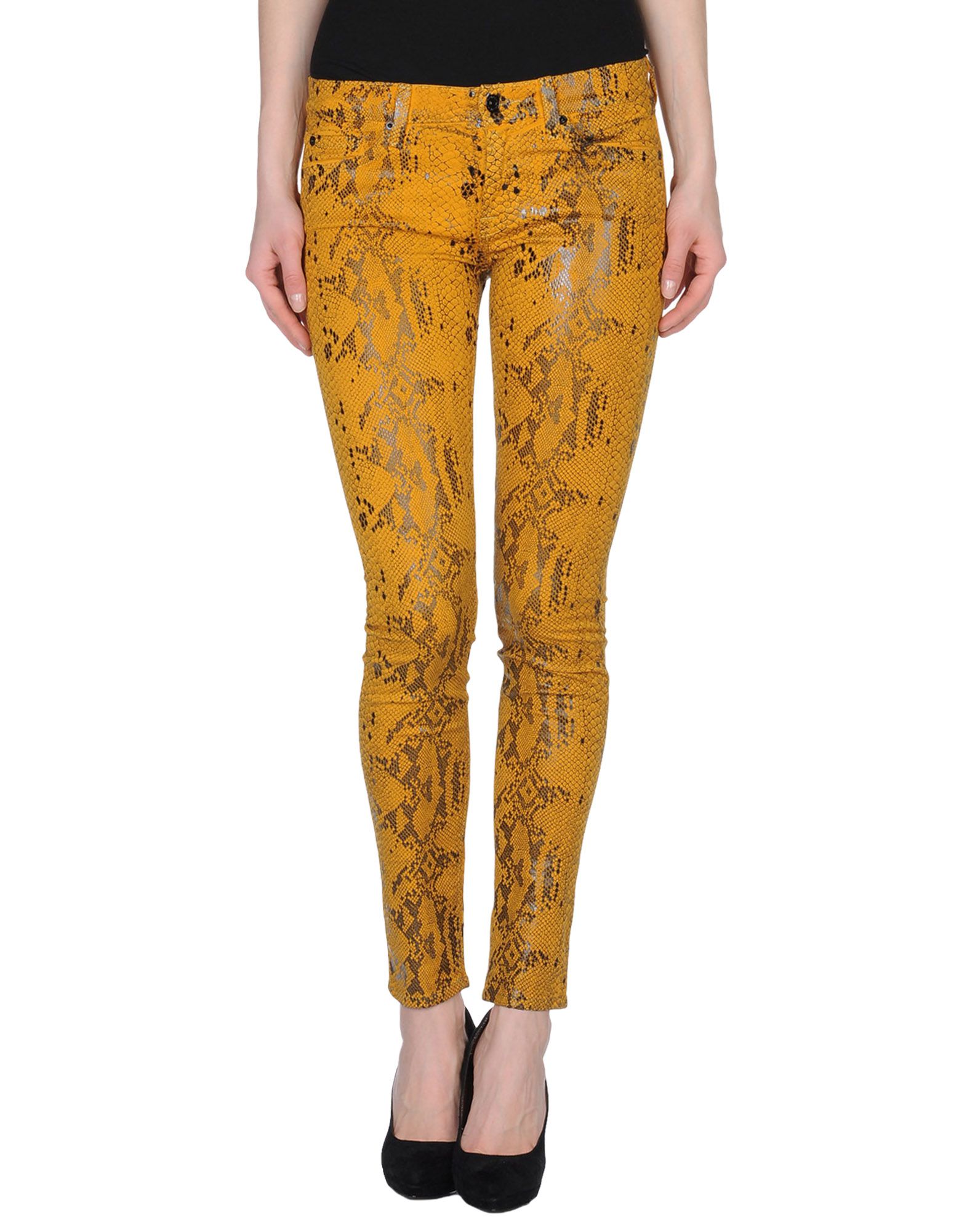 Foto 7 For All Mankind Pantalones Mujer Ocre