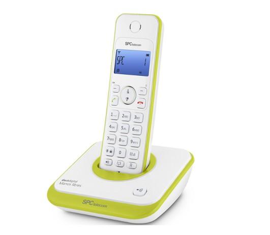 Foto 7243v telefono inalambrico dect verde spc telecom