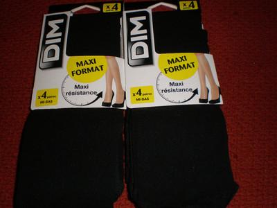 Foto 8 Pares Minimedias Mi-bas Knee-highs Dim  20d  Negro Malla Limite Carreras
