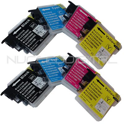 Foto 8 X Compatibles Brother Lc1100 Lc980 Lc-1100 Lc-980 Mfc 930cnd 930cdwn 670cdw