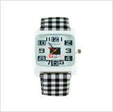 Foto 9607 Fashionable Portable Wrist Watch (Black)