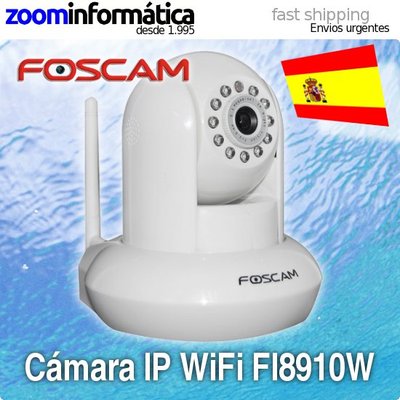 Foto █►cámara Ip Foscam Fi8910w Wifi Infrarrojos Sonido Alarmas Software Blanca 8910w