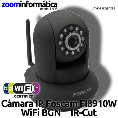 Foto █►cámara Ip Foscam Fi8910w Wifi Infrarrojos Sonido Alarmas Software Gratis 8910w