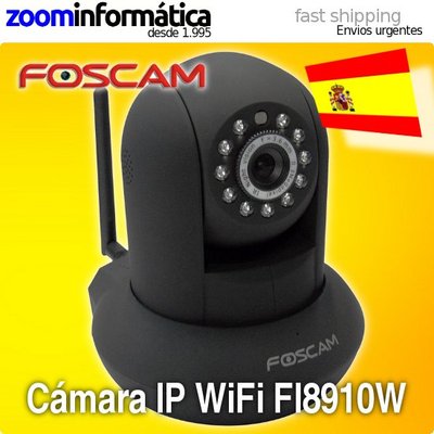 Foto ★★cámara Ip Foscam Fi8910w Wifi Infrarrojos Sonido Alarmas Bgn Inalambrica Negra