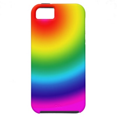 Foto ¡Círculo Wowwee del arco iris! caso del iPhone 5 Iphone 5 Funda