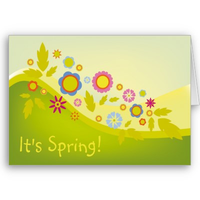 Foto ¡Tarjeta de felicitación genérica es primavera!