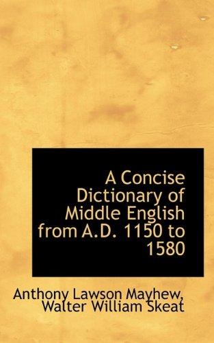 Foto A Concise Dictionary of Middle English from A.D. 1150 to 1580