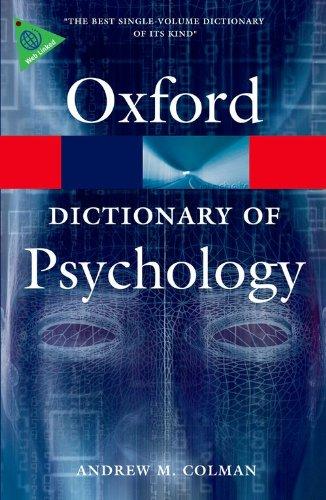 Foto A Dictionary of Psychology (Oxford Paperback Reference)